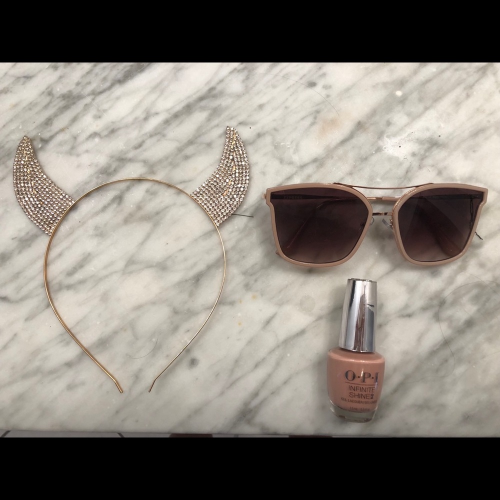 Rose square sunglasses